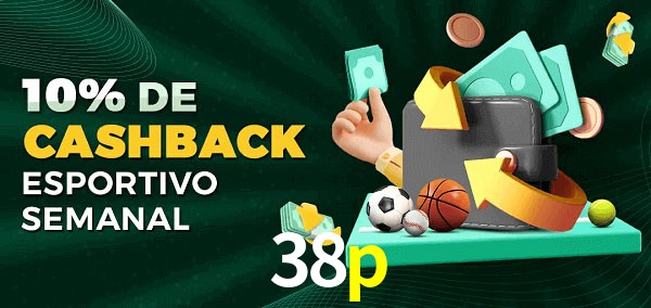 10% de bônus de cashback na 38p